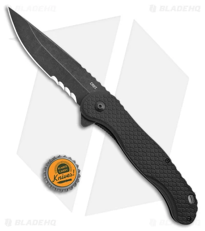 CRKT Antonio Rodriquez Taco Viper Liner Lock Black W/ Veff Serrations (3" Black) 4 CRKT Antonio Rodriquez Taco Viper Liner Lock Black W/ Veff Serrations (3" Black) - Image 4