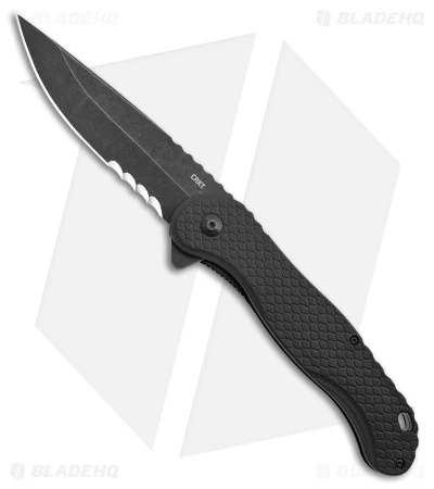 CRKT Antonio Rodriquez Taco Viper Liner Lock Black W/ Veff Serrations (3" Black) 1 CRKT Antonio Rodriquez Taco Viper Liner Lock Black W/ Veff Serrations (3" Black)