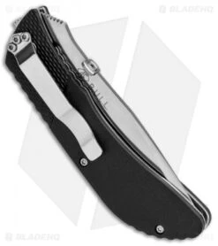 CRKT B.U.L.L. Front Flipper Liner Lock Knife Black Zytel (3" Satin) 6562 -Crkt Shop CRKT B.U.L.L. Front Flipper Black Zytel Satin 6562 BHQ 87024 jr side