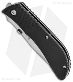 CRKT B.U.L.L. Front Flipper Liner Lock Knife Black Zytel (3" Satin) 6562 -Crkt Shop CRKT B.U.L.L. Front Flipper Black Zytel Satin 6562 BHQ 87024 jr spine