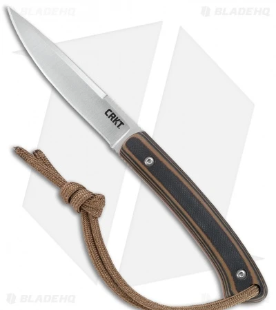 CRKT Folts Biwa Fixed Blade Knife Brown/Black G-10 (3" Satin) 1 CRKT Folts Biwa Fixed Blade Knife Brown/Black G-10 (3" Satin)