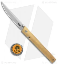 CRKT CEO Liner Lock Blade HQ Exclusive Knife Brass (3.1" Stonewash D2) 7 CRKT CEO Liner Lock Blade HQ Exclusive Knife Brass (3.1" Stonewash D2) -Crkt Shop CRKT Brass CEO LL SW BHQ 113999 jr bottlecap