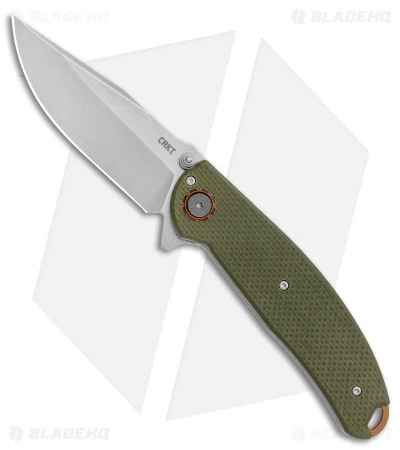 CRKT Burnley Butte Deadbolt Lock Assisted Flipper Knife Green G-10 (3.3" SW) 1 CRKT Burnley Butte Deadbolt Lock Assisted Flipper Knife Green G-10 (3.3" SW)