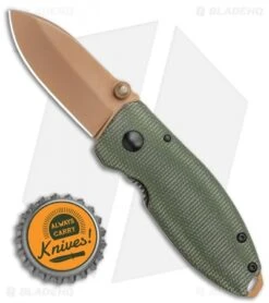 CRKT Burnley Desert Warrior Squid Knife Green Micarta (2.25" Copper D2) 7 CRKT Burnley Desert Warrior Squid Knife Green Micarta (2.25" Copper D2) -Crkt Shop CRKT Burnley Desert Warrior Squid Knife Green Micarta 2.25 Copper D2 BHQ 116188 LS Bottlecap