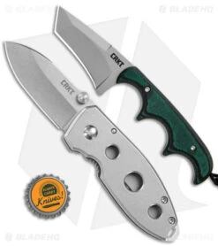 CRKT Burnley Squid Holey + Folts Minimalist Tanto Neck Knife Bundle -Crkt Shop CRKT Burnley Holey Squid Folts Minimalist Tanto Bundle BHQ 178151 jr real bottlecap