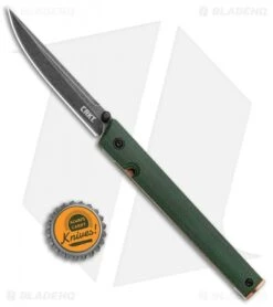CRKT CEO Liner Lock Knife Green Micarta (3.1" Smokewash D2) BHQ Exclusive 10 CRKT CEO Liner Lock Knife Green Micarta (3.1" Smokewash D2) BHQ Exclusive -Crkt Shop CRKT CEO LL Green Micarta SW D2 7096GKD2 BHQ 101007 jr 1 bottlecap