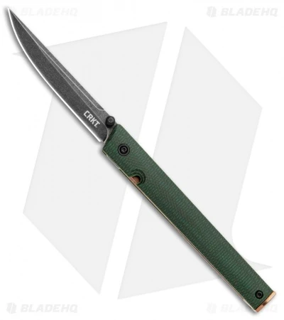 CRKT CEO Liner Lock Knife Green Micarta (3.1" Smokewash D2) BHQ Exclusive 1 CRKT CEO Liner Lock Knife Green Micarta (3.1" Smokewash D2) BHQ Exclusive