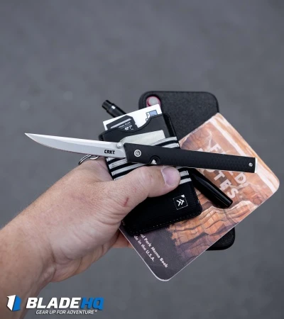 CRKT CEO Bamboo Liner Lock Knife GRN (3.1" Black Stonewash) 7096YGK 6 CRKT CEO Bamboo Liner Lock Knife GRN (3.1" Black Stonewash) 7096YGK - Image 6