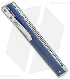 CRKT CEO Liner Lock Knife Blue Linen Micarta (3.1" Satin S35VN) BHQ Exclusive 6 CRKT CEO Liner Lock Knife Blue Linen Micarta (3.1" Satin S35VN) BHQ Exclusive -Crkt Shop CRKT CEO Liner Lock Knife Blue Linen Micarta 3.1in Satin S35VN BHQ Exclusive 7096BLS35 BHQ 117054 LS Side