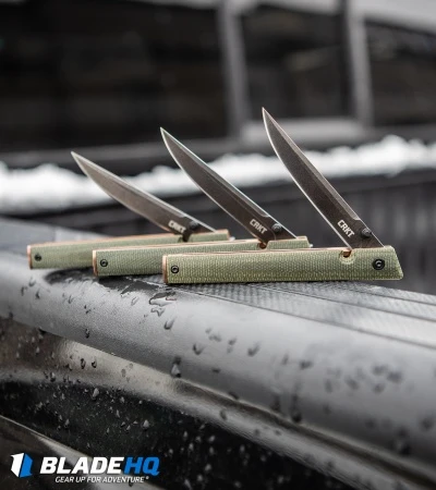 CRKT CEO Liner Lock Knife Green Micarta (3.1" Smokewash D2) BHQ Exclusive 7 CRKT CEO Liner Lock Knife Green Micarta (3.1" Smokewash D2) BHQ Exclusive - Image 7
