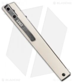 CRKT CEO Liner Lock Knife White Micarta (3.1" Smokewash D2) BHQ Exclusive 8 CRKT CEO Liner Lock Knife White Micarta (3.1" Smokewash D2) BHQ Exclusive -Crkt Shop CRKT CEO Liner Lock Knife White Micarta Smokewash Exclusive BHQ 116341 jr side