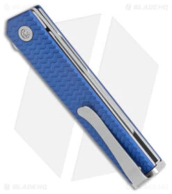 CRKT CEO Microflipper Liner Lock Knife Blue Aluminum (2.21" Satin) 6 CRKT CEO Microflipper Liner Lock Knife Blue Aluminum (2.21" Satin) -Crkt Shop CRKT CEO Microflipper LL Blue Aluminum Satin BHQ 178655 jr side
