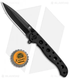 CRKT Carson M16-01K EDC Spear Point Liner Lock Knife (3" Black) -Crkt Shop CRKT Carson M16 01K EDC SP LL Black BHQ 87733 jr bottlecap