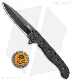 CRKT Carson M16-01KZ Tactical Zytel Folding Spear Point Knife (3" Black) -Crkt Shop CRKT Carson M16 01KZ Tactical Zytel SP Black BHQ 8901 jr bottlecap