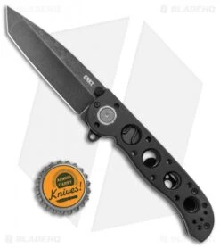 CRKT Carson M16-02DB Tanto Dead Bolt Lock Flipper Knife (3.1" Black SW) -Crkt Shop CRKT Carson M16 02DB Tanto Dead Lock Black Flipper Black SW BHQ 138923 jr bottlecap
