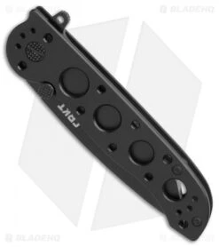 CRKT Carson M16-02KS Tanto Frame Lock Flipper Knife (3.05" Black) 6 CRKT Carson M16-02KS Tanto Frame Lock Flipper Knife (3.05" Black) -Crkt Shop CRKT Carson M16 02KS Tanto black BHQ 76687 er spine