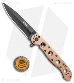 CRKT Carson M16-03BK Frame Lock Flipper Knife Stainless Steel (3.6" Black) -Crkt Shop CRKT Carson M16 03BK FL SS Black BHQ 119387 jr bottlecap