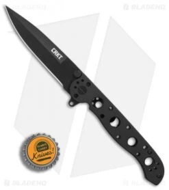 CRKT Carson M16-03KS Frame Lock Flipper Knife (3.55" Black) -Crkt Shop CRKT Carson M16 03KS black BHQ 76689 er bottlecap
