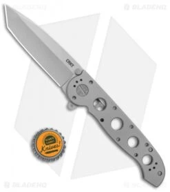 CRKT M16-04SS Stainless Steel Frame Lock Knife Tanto (3.9" Bead Blast) -Crkt Shop CRKT Carson M16 04SS SS Tanto FL Flipper BB BHQ 138967 jr bottlecap