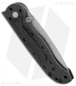 CRKT Carson M16-10F Tanto Flipper Knife Carbon Fiber (3" Satin Serr) -Crkt Shop CRKT Carson M16 10F tanto cf satin serr BHQ 69073 er side