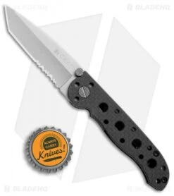 CRKT Carson M16-10F Tanto Flipper Knife Carbon Fiber (3" Satin Serr) -Crkt Shop CRKT Carson M16 10F tanto cf satin serr BHQ 69073 er size