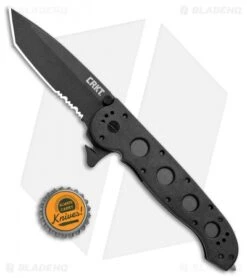 CRKT Carson M16-14ZLEK Tanto Liner Lock Knife (3.75" Serr) -Crkt Shop CRKT Carson M16 14ZLEK Tanto LL Serr BHQ 8897 jr bottlecap