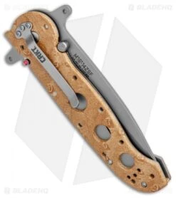 CRKT Carson M16-14ZSF Tanto Flipper Knife Desert Tan (3.875" Bead Blast Serr) -Crkt Shop CRKT Carson M16 14ZSF Tanto Desert Tan BB Serr BHQ 7950 jr side