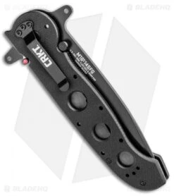 CRKT Carson M16-14SFG Special Forces Tanto Flipper Knife (3.875" Black Serr) 6 CRKT Carson M16-14SFG Special Forces Tanto Flipper Knife (3.875" Black Serr) -Crkt Shop CRKT Carson M16 14ZSF Tanto Special Forces Black Serr BHQ 3150 jr side