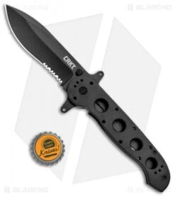 CRKT Carson M21-14SF Special Forces Flipper Knife Aluminum (3.875" Black Serr) 7 CRKT Carson M21-14SF Special Forces Flipper Knife Aluminum (3.875" Black Serr) -Crkt Shop CRKT Carson M21 12SF Special Forces Aluminum Black Serr BHQ 6703 jr bottlecap