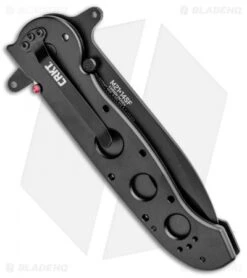 CRKT Carson M21-14SF Special Forces Flipper Knife Aluminum (3.875" Black Serr) 6 CRKT Carson M21-14SF Special Forces Flipper Knife Aluminum (3.875" Black Serr) -Crkt Shop CRKT Carson M21 12SF Special Forces Aluminum Black Serr BHQ 6703 jr side