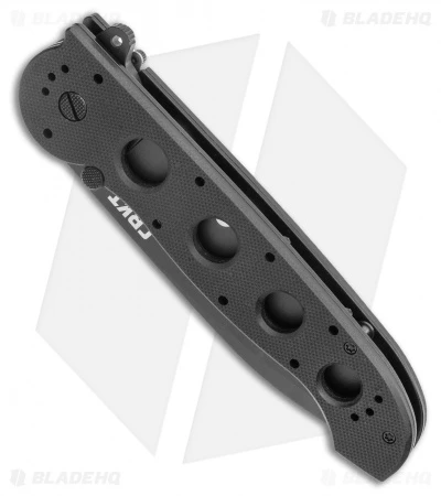 CRKT Carson M21-14G Big Dog Flipper Knife Black G-10 (3.875" Black Serr) 2 CRKT Carson M21-14G Big Dog Flipper Knife Black G-10 (3.875" Black Serr) - Image 2