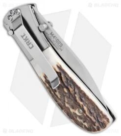 CRKT Carson M4-02 Stag Spring Assisted Knife (3.25" Satin) M4-02S 6 CRKT Carson M4-02 Stag Spring Assisted Knife (3.25" Satin) M4-02S -Crkt Shop CRKT Carson M4 02S Stag SA Satin BHQ 7036 jr side