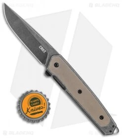 CRKT Cinco Frame Lock Brown G-10 Knife (2.9" Black) 7091 -Crkt Shop CRKT Cinco FL Brown G 10 Black 7091 BHQ 119357 jr bottlecap