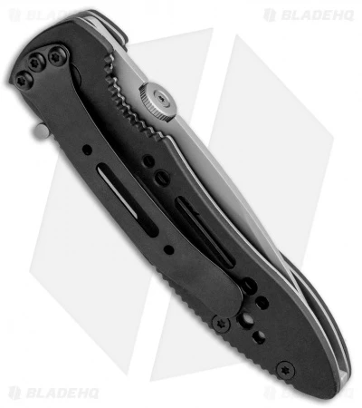 CRKT Crawford Point Guard Liner Lock Knife (3.5" Bead Blast Serr) 6762 3 CRKT Crawford Point Guard Liner Lock Knife (3.5" Bead Blast Serr) 6762 - Image 3