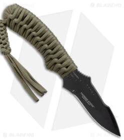 CRKT Crawford Thunder Strike Neck Knife Green Paracord (2.8" Black) 2032 -Crkt Shop CRKT Crawford Thunder Strike Neck Green Paracord Black BHQ 27278 jr spine