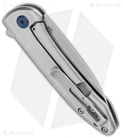 CRKT Delineation Spring Assisted Frame Lock Knife Stainless Steel (3" Satin) 3 CRKT Delineation Spring Assisted Frame Lock Knife Stainless Steel (3" Satin) - Image 3