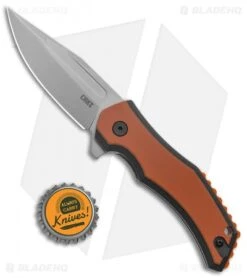 CRKT Fawkes Spring Assisted Knife Brown/Orange G-10 (2.75" Bead Blast) -Crkt Shop CRKT Fawkes Dust Layer G 10 LL DP BB BHQ 138957 jr bottlecap
