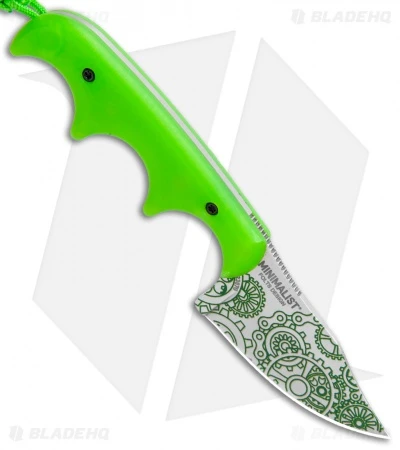 CRKT Folts Minimalist Bowie Neck Knife "Gears" (2.12" Satin) 2387G 2 CRKT Folts Minimalist Bowie Neck Knife "Gears" (2.12" Satin) 2387G - Image 2