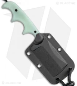 CRKT Folts Minimalist Cleaver Neck Knife Natural G-10 (2.1" Black Smokewash D2) -Crkt Shop CRKT Folts Minimalist Cleaver Neck Knife Natural G 10 Black SW BHQ 119272 jr sheath