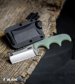 CRKT Folts Minimalist Cleaver Neck Knife Natural G-10 (2.1" Stonewash D2) 9 CRKT Folts Minimalist Cleaver Neck Knife Natural G-10 (2.1" Stonewash D2) -Crkt Shop CRKT Folts Minimalist Cleaver Neck Knife Natural G 10 Stonewash D2 BHQ 119273 kp choppy mc chop face web