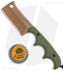 CRKT Folts Desert Warrior Minimalist Cleaver Neck Knife (2.1" Copper D2) 8 CRKT Folts Desert Warrior Minimalist Cleaver Neck Knife (2.1" Copper D2) -Crkt Shop CRKT Folts Minimalist Cleaver Neck Knife OD Green G 10 Copper BHQ 114000 jr bottlecap