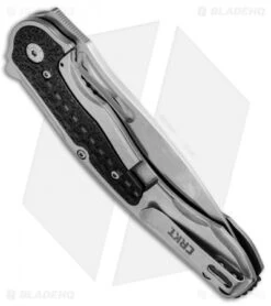 CRKT Ikoma Carnufex Frame Lock Flipper Knife (4" Satin) 5480 -Crkt Shop CRKT Ikoma Carnufex Satin 5480 BHQ 51840 jr side