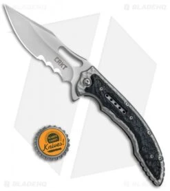 CRKT Ikoma Fossil Frame Lock Knife Black G-10 (3.96" Satin) 5473 7 CRKT Ikoma Fossil Frame Lock Knife Black G-10 (3.96" Satin) 5473 -Crkt Shop CRKT Ikoma Fossil Black G 10 Serr 5473 BHQ 51855 jr bottlecap 2