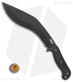 CRKT Johnson KUK Tactical Kukri Fixed Blade Knife (10.56" Black) 2742 -Crkt Shop CRKT Johnson KUK Tactical Kukri black BHQ 76695 er bottlecap