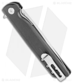 CRKT LCK + Spring Assisted Liner Lock Knife Black GRN (3.3" Satin) 3801 -Crkt Shop CRKT LCK SA LL Black GRN Satin BHQ 76853 jr side