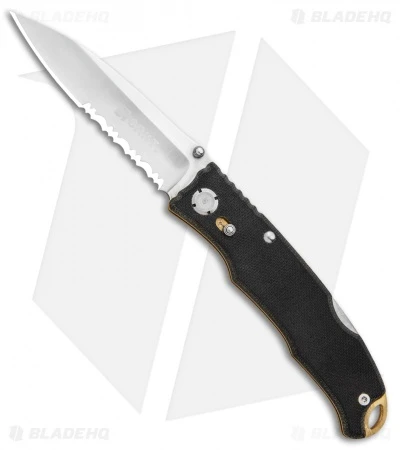 CRKT Lake Laredo Lockback Knife Black G-10 (3.25" Satin Serr) 7266 1 CRKT Lake Laredo Lockback Knife Black G-10 (3.25" Satin Serr) 7266