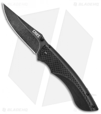 CRKT Lerch Burnout Frame Lock Knife G-10/Carbon Fiber (3.625" Black) 4123K 1 CRKT Lerch Burnout Frame Lock Knife G-10/Carbon Fiber (3.625" Black) 4123K