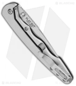 CRKT Lerch Flat Out OutBurst Assisted Knife Stainless Steel (3.57" Satin) 7016 -Crkt Shop CRKT Lerch Flat Out OutBurst Assited SS Satin 7016 BHQ 92319 jr side