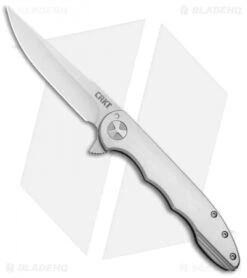 CRKT Lerch Up & At 'Em Flipper Knife Stainless Steel (3.62" Satin) 7076