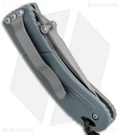 CRKT Lightfoot Urban Shark Liner Lock Knife Gray (2.5" Satin Serr) -Crkt Shop CRKT Lightfoot Urban Shark LL Gray Satin Serr LUS 11 BHQ 75703 jr side